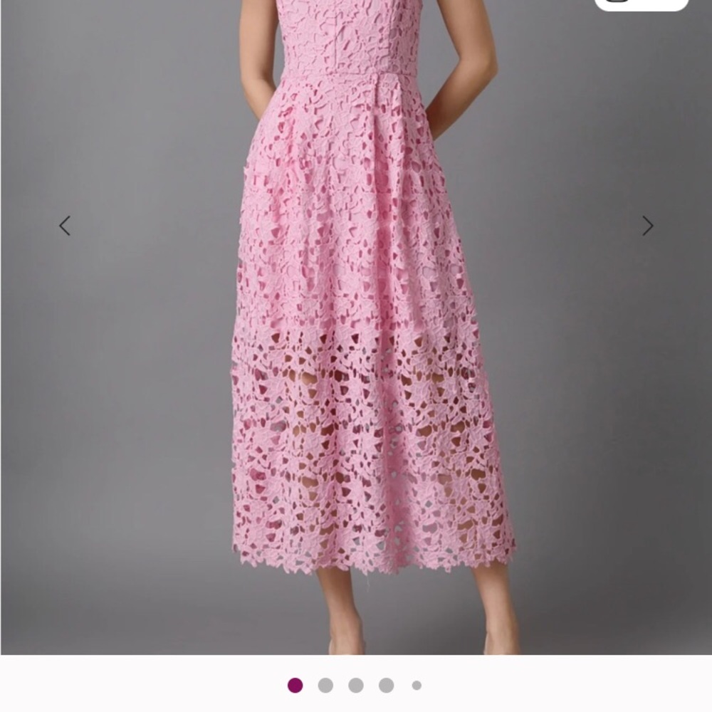 LACE MIDI DRESS - Picture 8 of 8
